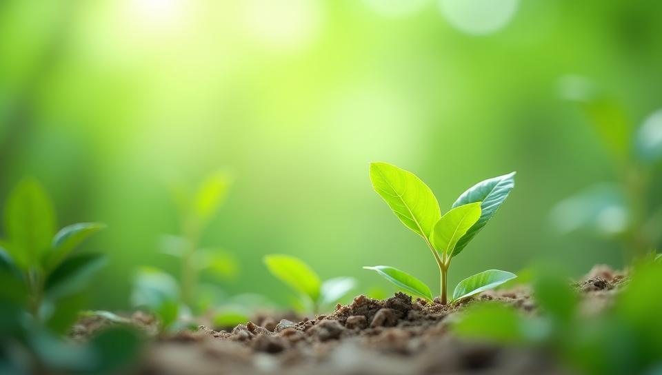 Image representing sustainable packaging solutions with green tones.